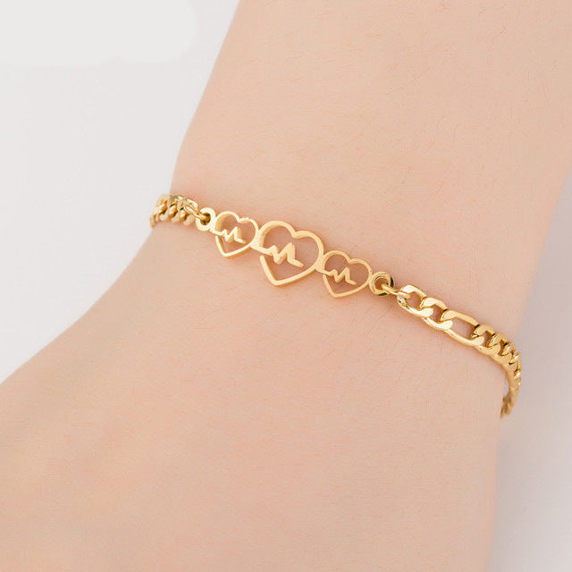 Wholesale Couple Bracelet Female High Sense Titanium Steel Bracelet Niche Design Couple Jewelry Stainless Steel Animal Letter Jewelry
